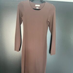 Babaton brown contour dress